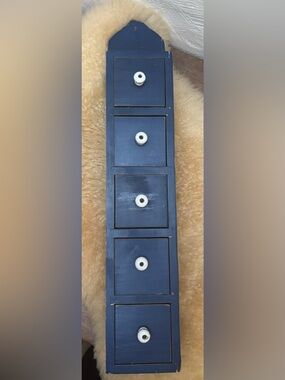 Vintage Primitive Apothecary Wall Shelf Spice Rack